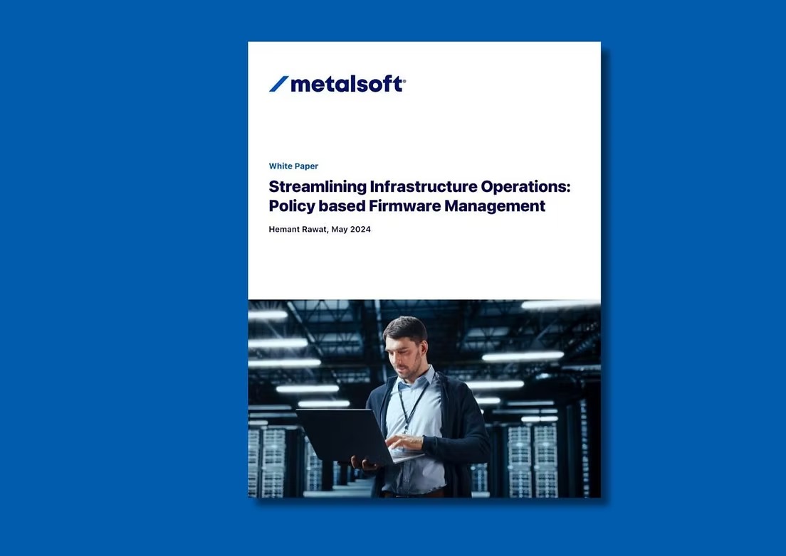 Cover of the white paper on policy-based firmware management